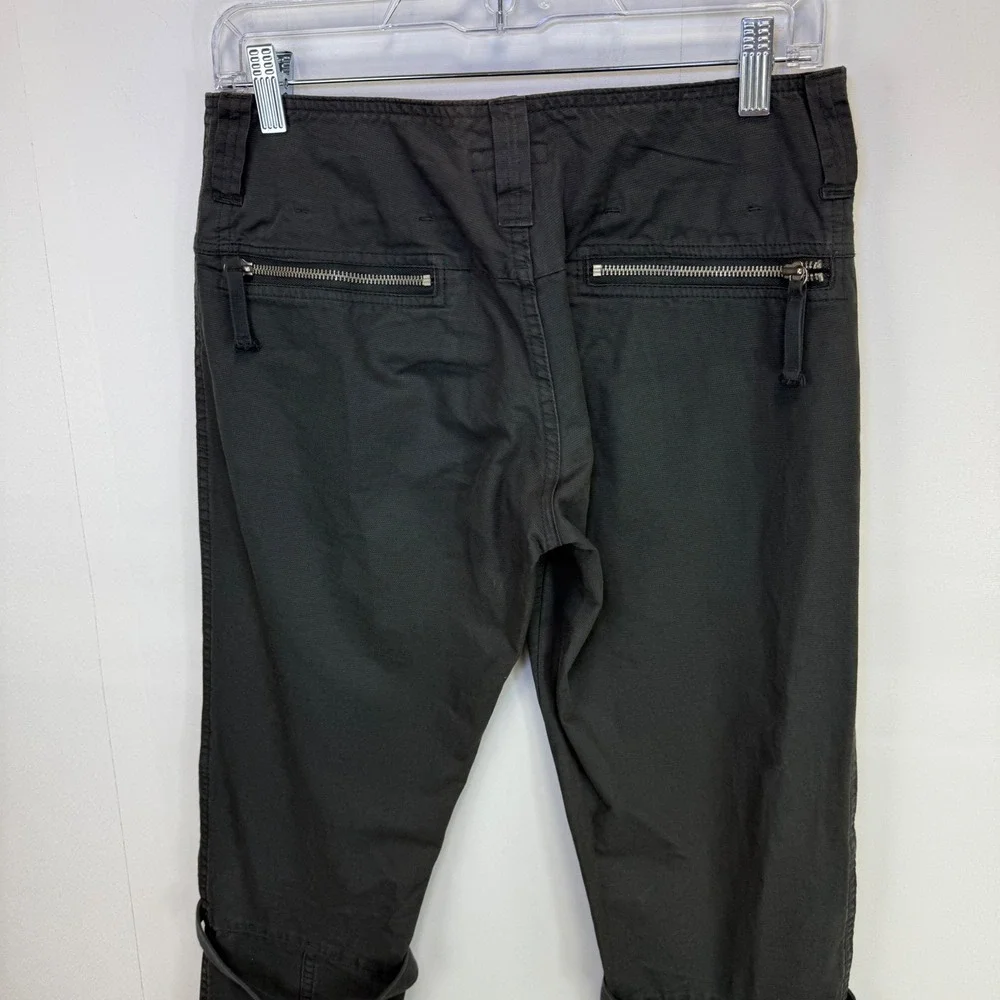 J.Lindeberg Stockholm Cargo Pants Buckle Strap Utility Pockets Slim Fit Black 29